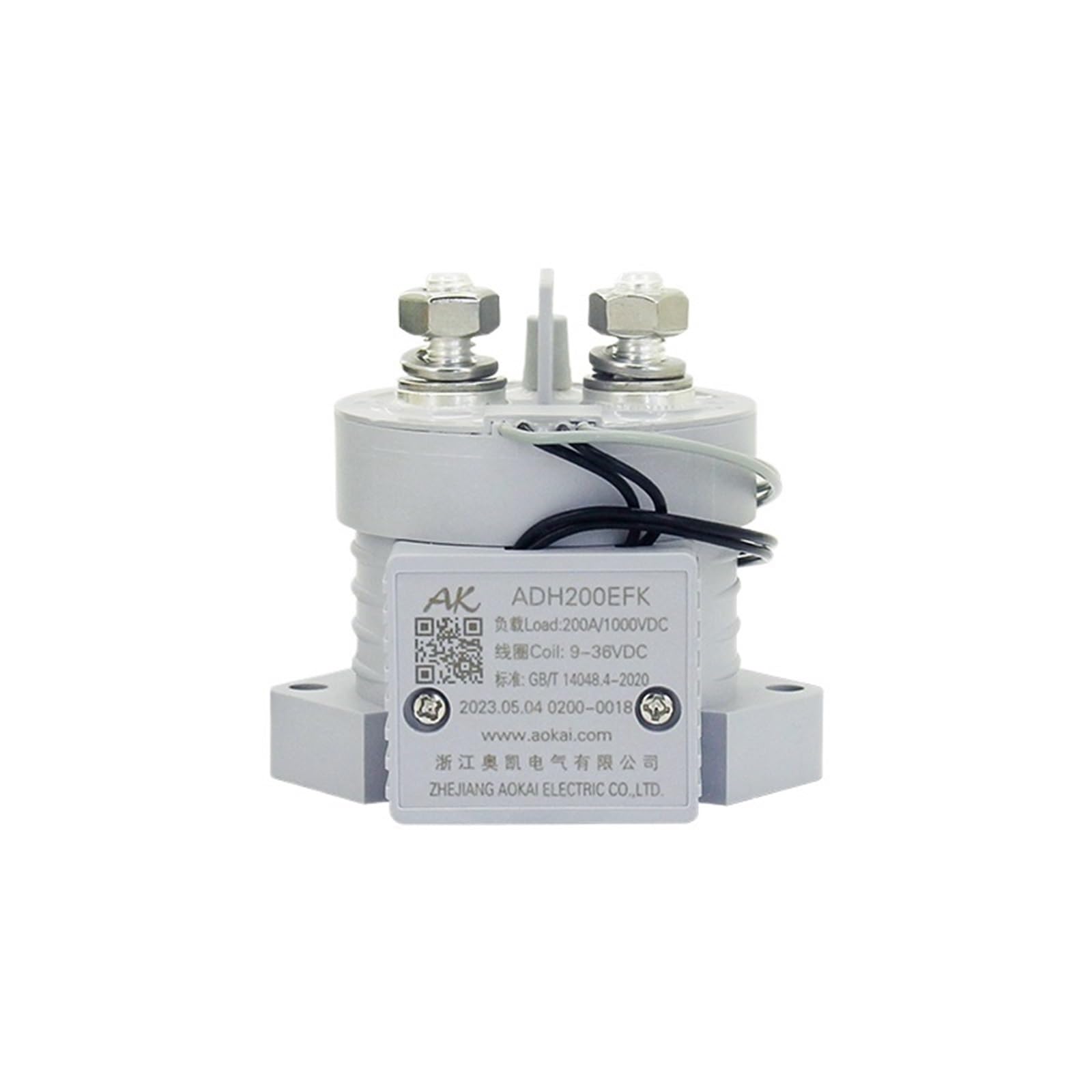 Contacteur CC haute tension ADH-200-E de haute précision pour borne électrique