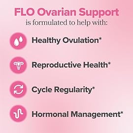 O Positiv FLO Ovarian Health Support - Hormone Balance for Women with DIM, Myo & D-Chiro Inositol, Folic Acid - Ovulation & Cycle Support - 30 Servings (Pack of 3)