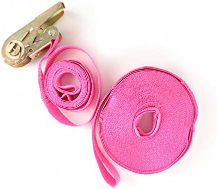 Barefoot Slackline 50ft (15m) Kit! Complete Set Including Slackline, Ratchet, Training Line, Bark Protectors & Instructions! 3 Colors Available