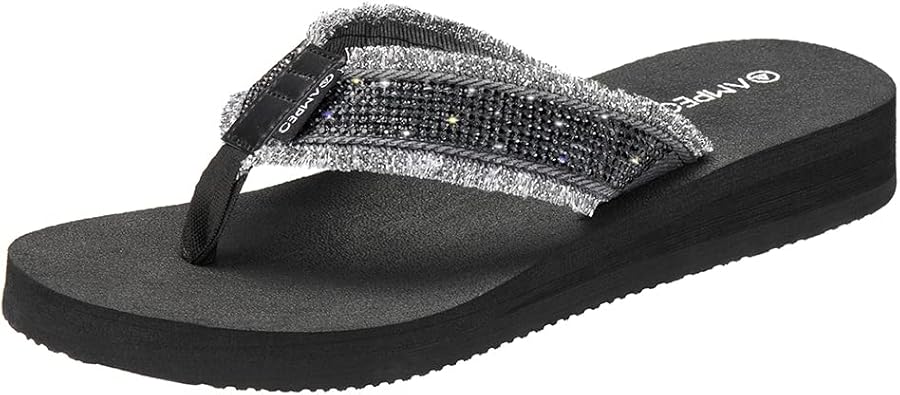 Ampeo Women's Arch Support Flip Flops Comfortable Casual Summer Beach Thong Sandals