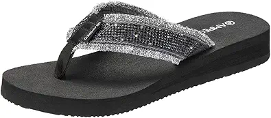 Ampeo Women's Arch Support Flip Flops Comfortable Casual Summer Beach Thong Sandals