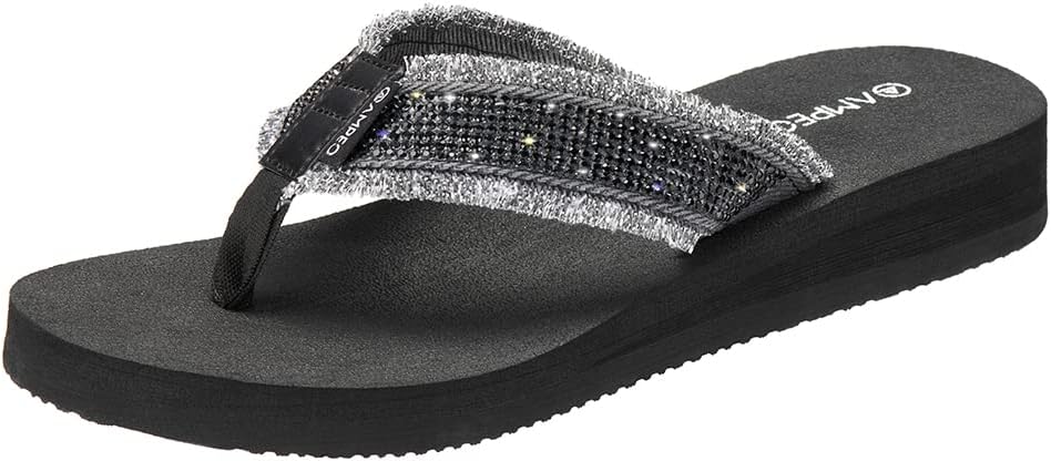 Ampeo Women's Arch Support Flip Flops Comfortable Casual Summer Beach Thong Sandals