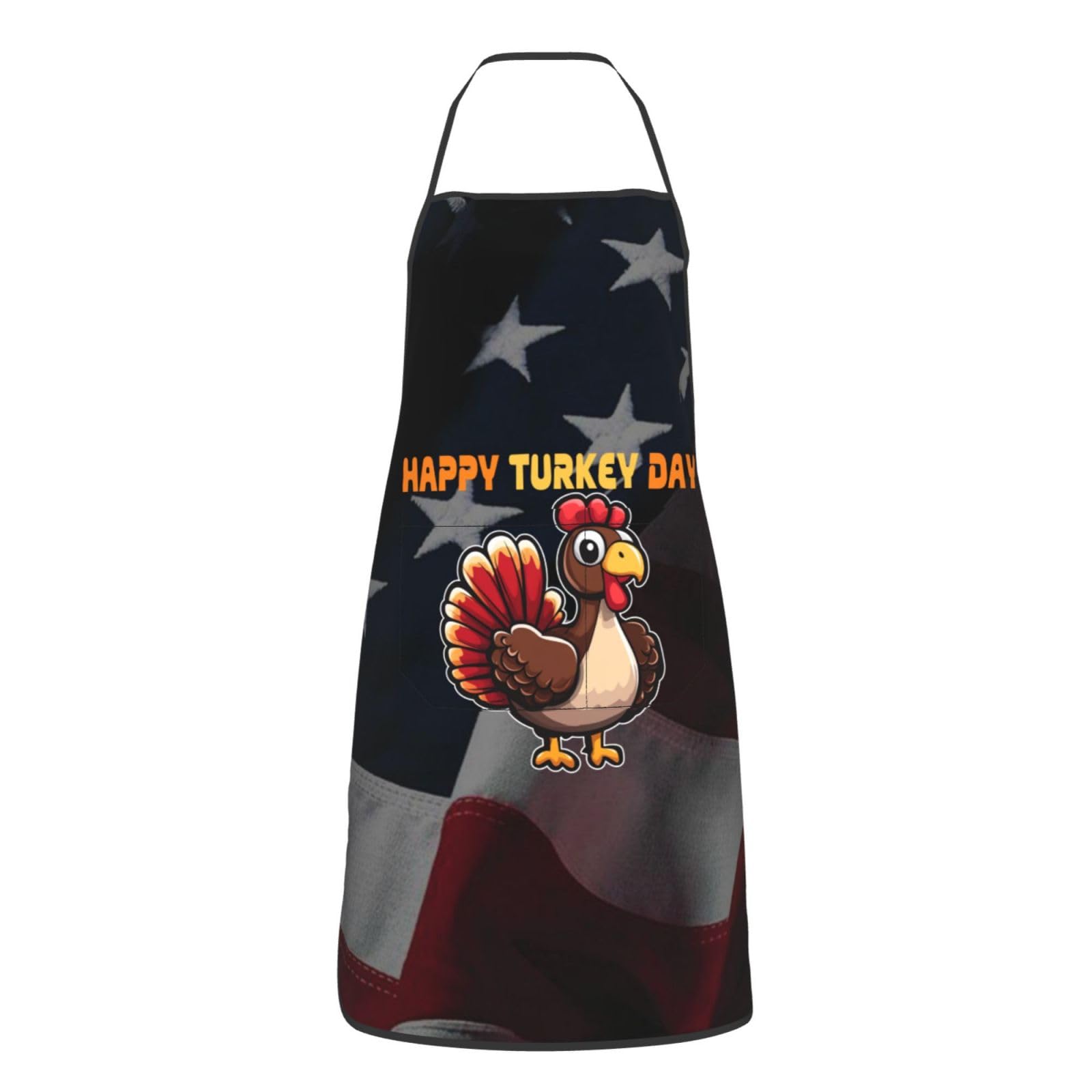 nopicsn Happy Turkey Day Funny Thanksgiving Apron for cooking with Pockets Women Men Kitchen Chef Funny Aprons