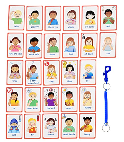 Special Needs My Communication Asl Cards For Speech Delay Non-Verbal Or Deaf Children And Adults. 27 Visual Aid Cards, Special Ed, Sen Autism Resource #TOP1