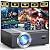 [Electric Focus/Auto Keystone] Projector with WiFi and Bluetooth, Native 1080P 4K Supported,FUDONI Outdoor Movie Projector for Home Theater UP to 300", for iOS/Android/Laptop/TV Stick/HDMI/USB