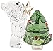 SWAROVSKI Kris Bear-Christmas, A. E. 2018, Clear Crystal, Green and red