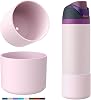 Silicone Boot for Owala Water Bottle, 2PCS Anti-Slip Protective Sleeve for FreeSip/Twist/Flip Water Bottles, BPA Free, Dishwasher Safe, Bottom Bumper Cover Cup Accessories