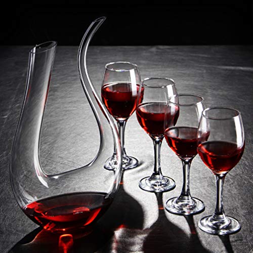 YARNOW Copo de cristal sem chumbo, decantador/garrafa de vinho tinto soprado à mão, oferece ventilaç