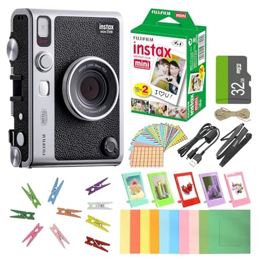 FUJIFILM INSTAX MINI EVO Instant Camera Bundle