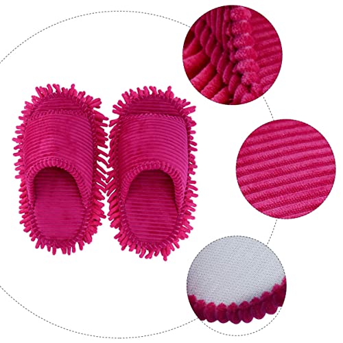 1 Pair Slippers Winter Warm Lazy Mop Shoes Sweeper Mop Women Socks Washable Cleaning Lazy Mop Slipper Foot Zapatilla De Mujer Floor Cleaning Shoes Indoor Duster Miss Polar Fleece4