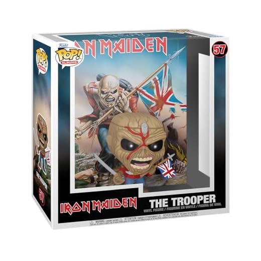 Funko Pop! Albums: Iron Maiden - The Trooper - Figura de Vinilo Coleccionable - Idea de Regalo- Mercancia Oficial - Juguetes para Niños y Adultos - Muñeco para Coleccionistas y Exposición