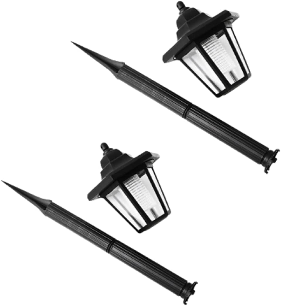 2pcs Solar Outdoor Lights, 12 Hrs LongLasting Waterproof Pathway