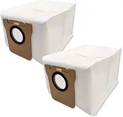 Kit 2 Refil Saco Coletor Compatível Com Robô Aspirador X10+/X10 Plus e X20+/X20 Plus, X20 Pro Max, Alta Resistência E Encaixe Perfeito – DAZZELI