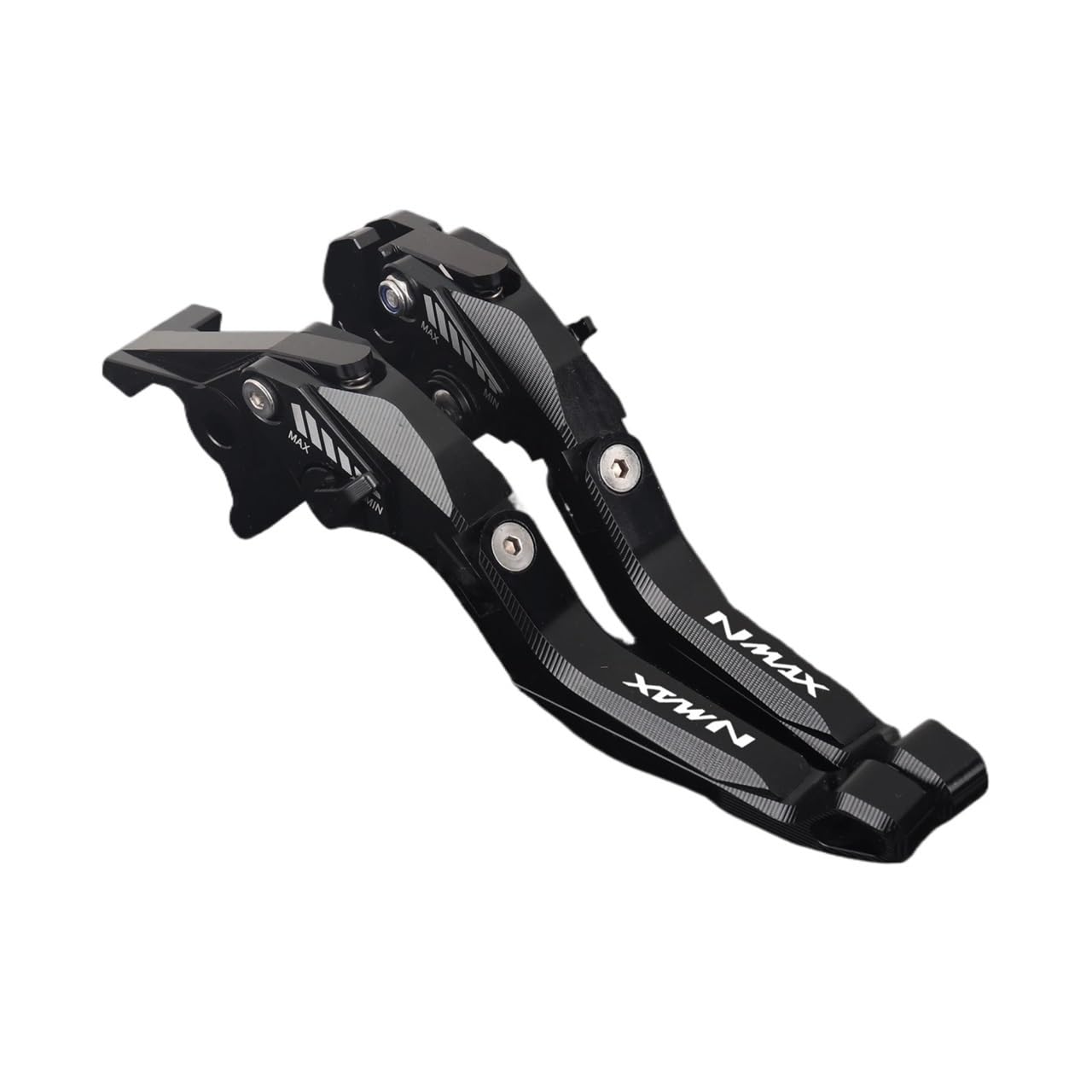 Djshuoy Black 1 Handlebar Brake Lever For Nmax 160 155 125 2015 Present Motorcycle Accessorie Clutch Lever Brake Lever Set Adjustable Folding Handle Levers(Black 1)