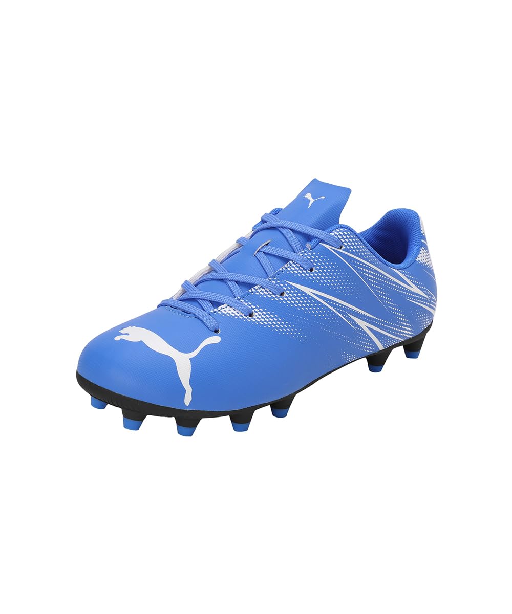 PUMA Unisex Youth ATTACANTO FG/AG JR Soccer Shoe, BLUEMAZING-PUMA White, 11 UK Child