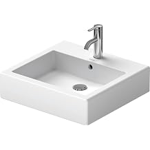 Vero 19 5/8" Rectangular Vessel Sink in White with Single Faucet Hole and with Overflow