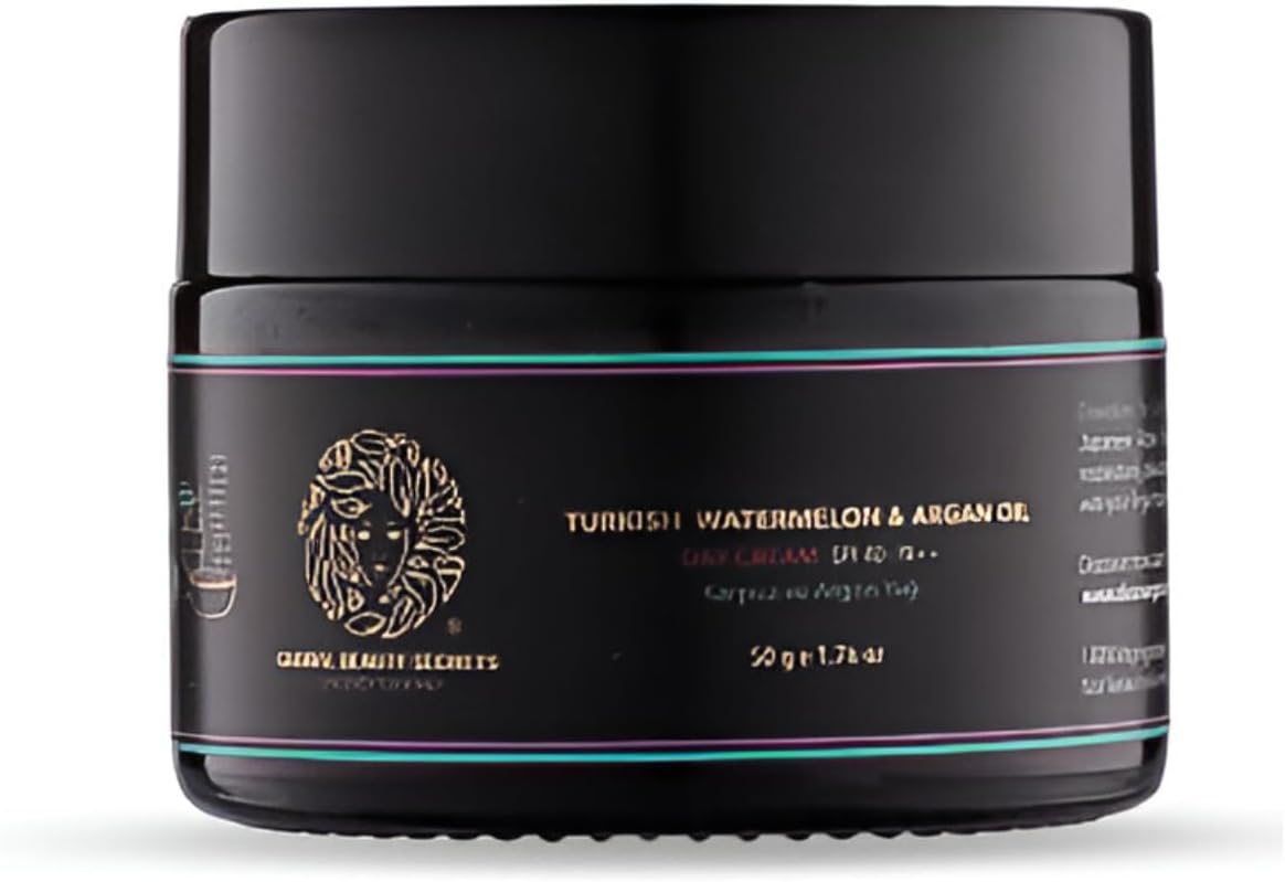 Global Beauty Secrets Turkish Watermelon and Argan Oil Day Cream with Natural Sun Protection and Moisturizer for All Skin Types |Paraben Free|Sulphate Free - 30 gm