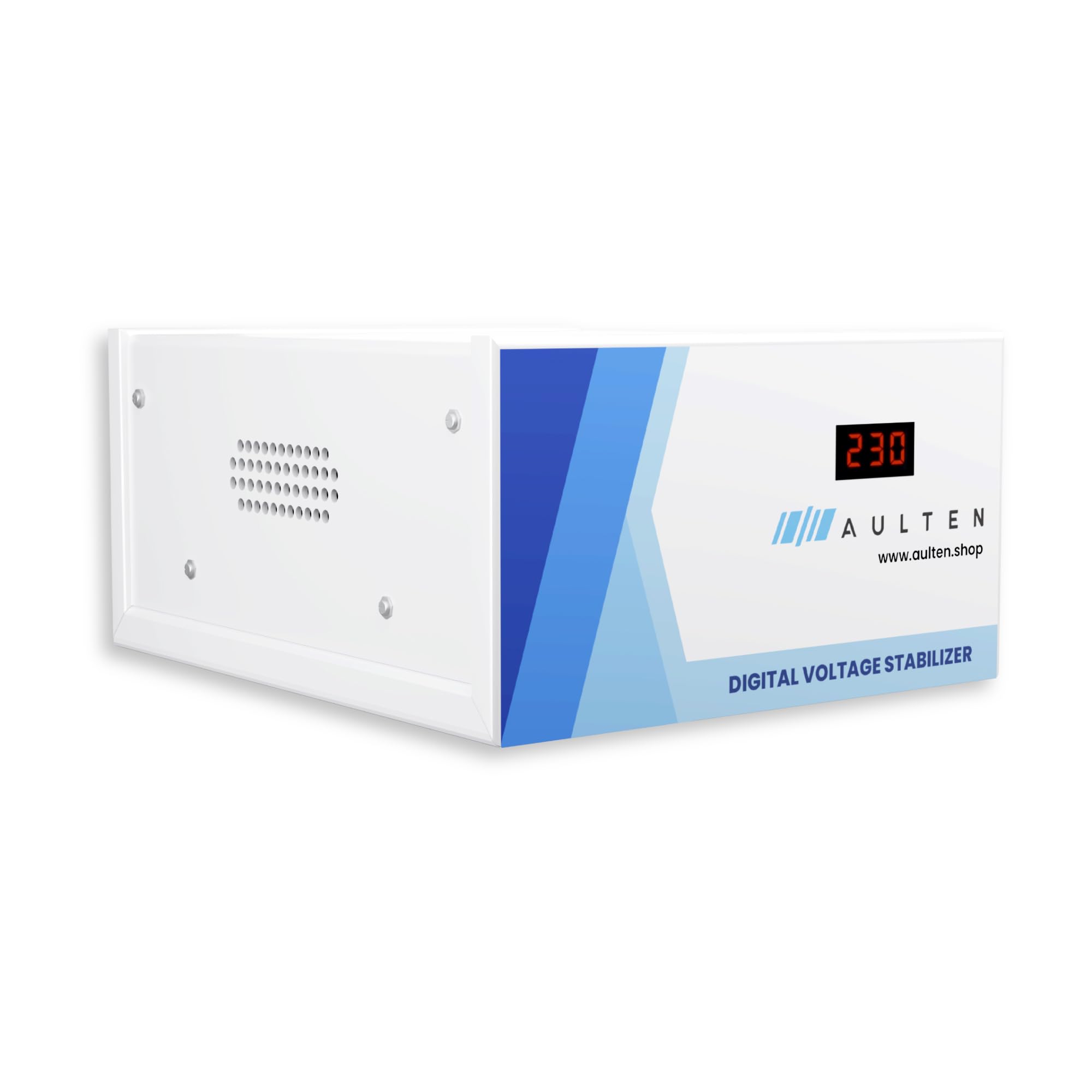 AULTEN Digital Voltage Stabilizer for Refrigerator and Deep Fridger 0.5 KVA 400W 90V-270V AD021 (Grey) | 2 Year Warranty