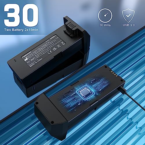 Drohne mit Kamera 4K HD für Anfänger,5G WiFi FPV RC Quadcopter mit bürstenlosem Motor,Übertragung 100m,3D Flips,Optical Flow,One Key Start/Landen,Faltbare Drone für Kinder Erwachsene,Schwarz – Bild 6