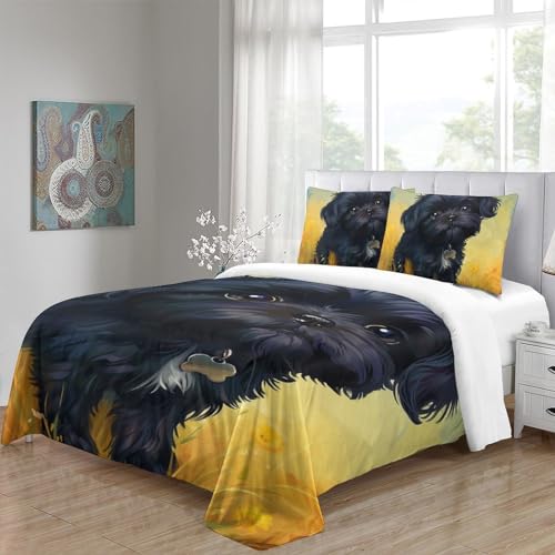 Housse de couette Bichon lit King 220x240 cm avec taies - 5