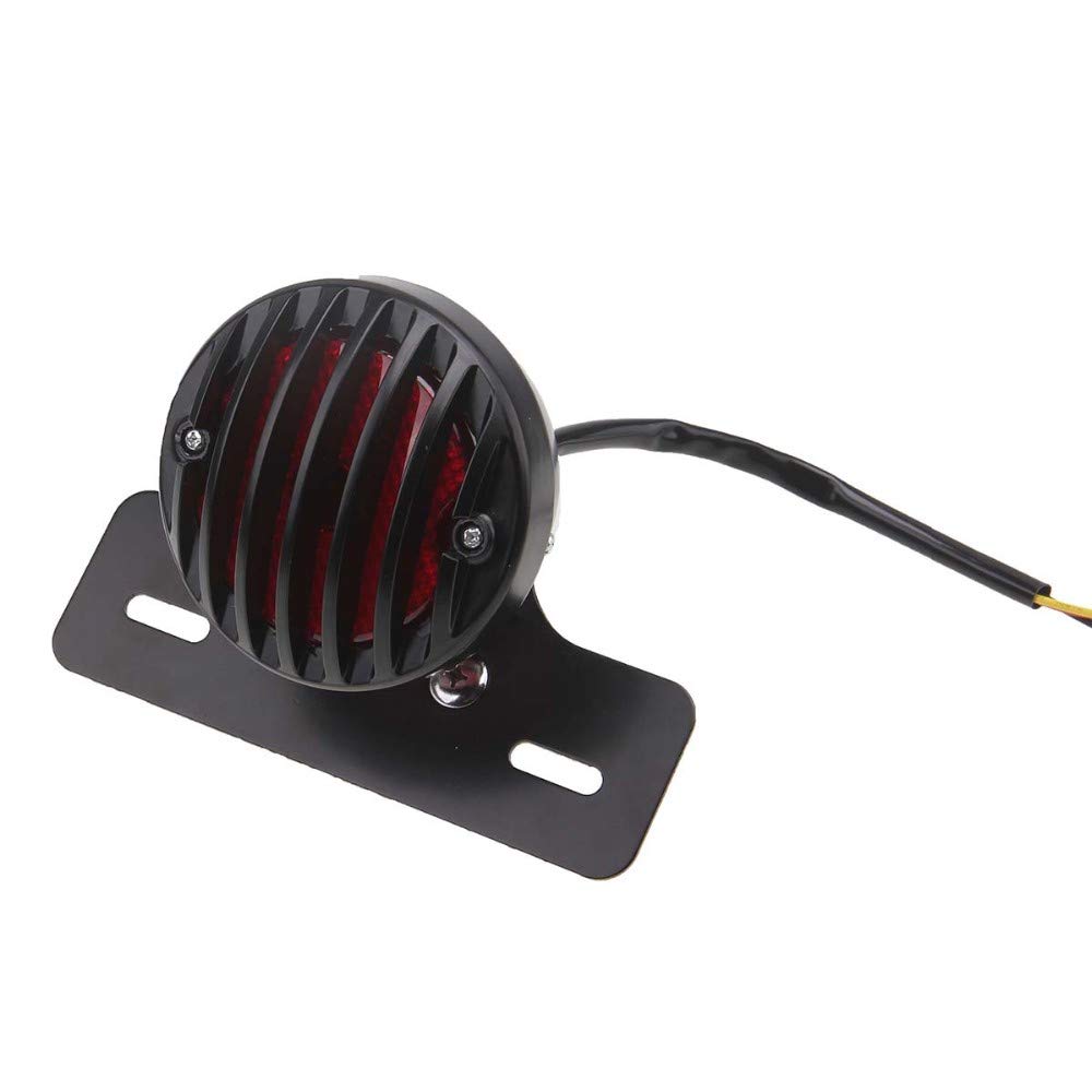 奈々丸 Amazon | ONGMEIL バイク テールランプ 丸型 ナンバーステー付き