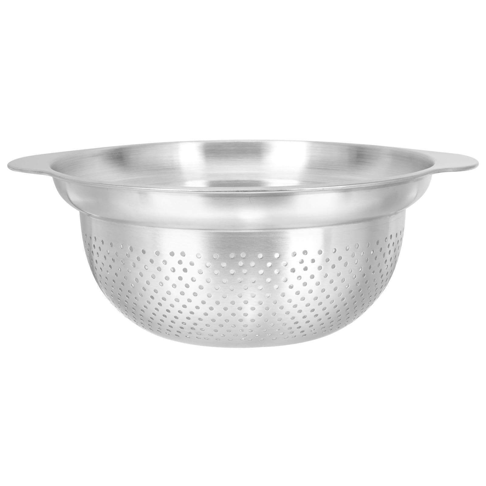 Colador de Cocina de Acero Inoxidable Plata, Cuenco Multiuso | Escurridor para Lavar y Drenar Agua, Cesta para Fideos y Arroz, Uso en Cocina y Frutas