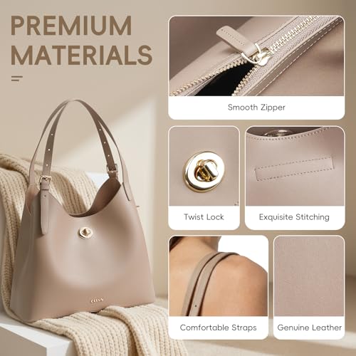 Bolso Tote de Cuero Auténtico para Mujer miniatura 3