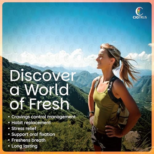 Image of Cigtrus Quit Smoking Smokeless Inhaler - Natural, Nicotine-Free, Vaporless & Non-Electric - Helps Curb Cravings, Oral Fixation & Lung Detox Support - 3-Pack Grapefruit