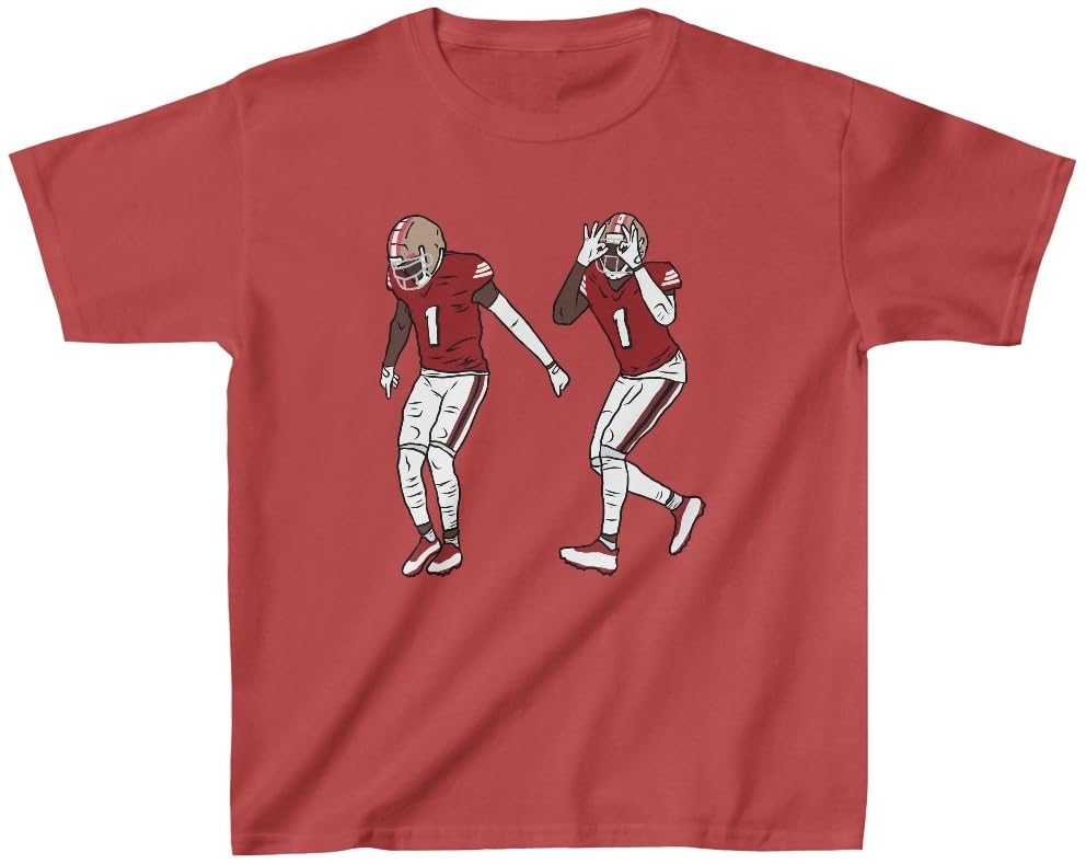 Youth T-Shirt Deebo Samuel Griddy Celebration San Francisco Football Tee Kids Sizes