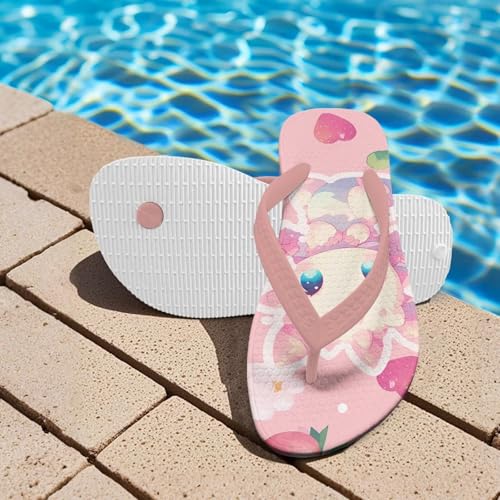 Girl's Flip Flops Kid's Flip Flop Children's Non-Slip Sole Quick Drying Beach Slippers Slide Sandals Pink Straps3