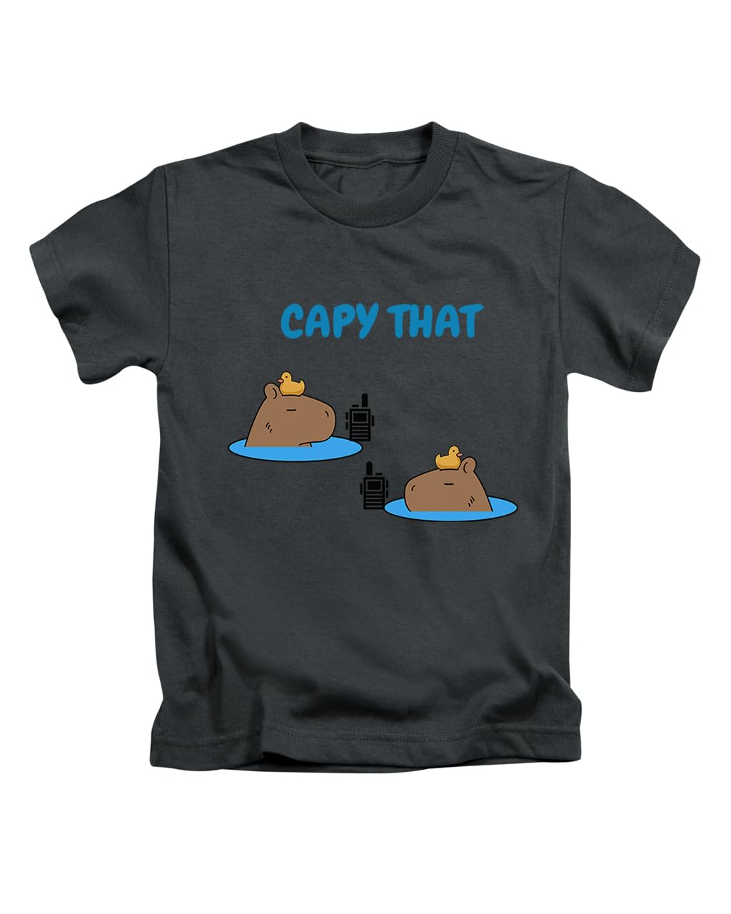 Capy That Capybara Meme Novelty Animal Silly Weird Joke Tee T-Shirt Funny Unisex T Shirt Top Black