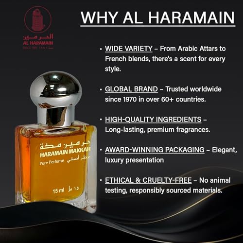 Image of Al Haramain Makkah Attar 15ml - Unisex Oriental Strawberry Vanilla Amber Roll On