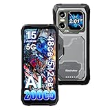 Blackview XPLORE 1 (48GB+512GB) AI 5G Unlocked Rugged Phone,22000mAh Battery, 6.78