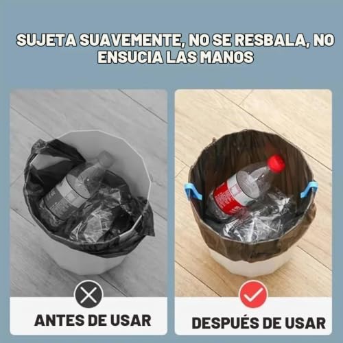 Miniatura 4 de Zokjsw Antideslizantes,20 Pcs Clip Para Bolsas De Basura, Pinzas Para Bolsas De Basura,Clips De Plástico, Cubo De Basura De Plástico Reutilizable,Clip Para Contenedor De Basura