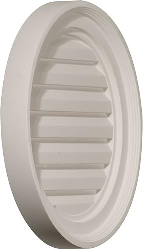 Miniatura 28 de Ekena Millwork GVRO12D respiradero redondo, 12 pulgadas de ancho x 12 pulgadas de alto x 1 3/8 pulgadas de profundidad, GVRO12D