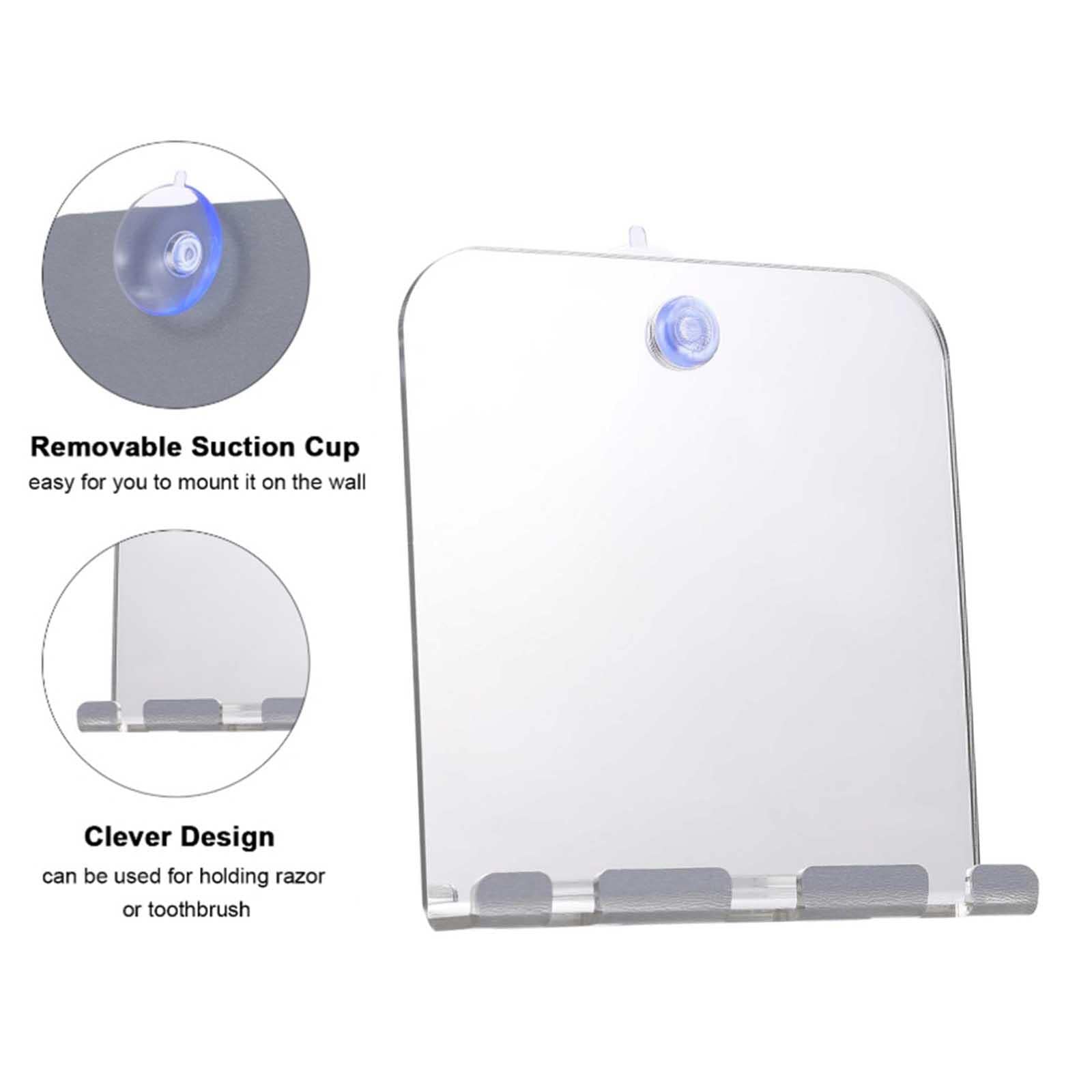 MYADDICTION Portable Shower Mirror Fogless Shaving Shave Mirror Bathroom - Image 3 thumbnail