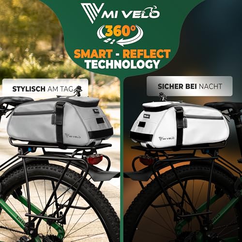MIVELO Fahrradtasche für Gepäckträger, Gepäckträgertasche Fahrrad hinten, Radtasche passend für alle Gepäckträger, wasserabweisend & robust – Ansicht 4