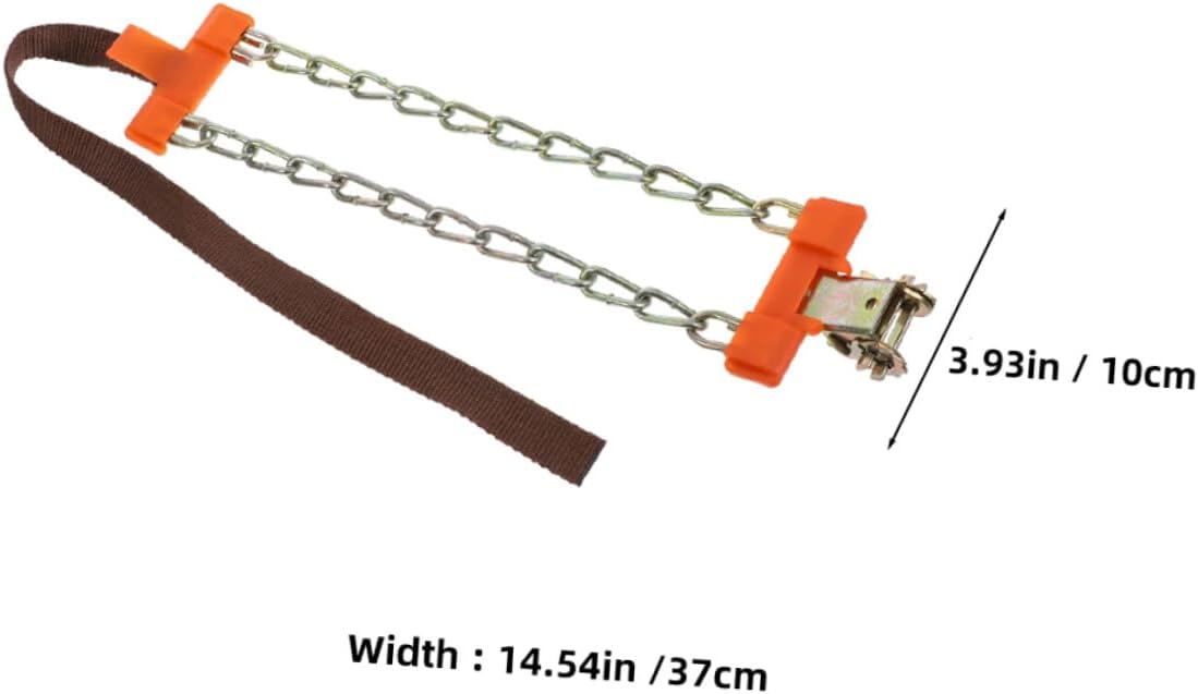 Iron Snow Chains for Car Tires Anti-skid Winter Wheel Chains Set for Small Sedans and Suvs Quick-install Emergency Traction for Snow and Ice Driving
