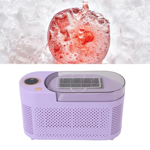 Asixxsix Tisch-Eiswürfelmaschine, 8 Würfel in 15 Minuten fertig, kompakte tragbare Eismaschine für Haus, Küche, Büro, Bar, Party, Camping, Haus & Auto Stromoptionen (EU-Stecker)