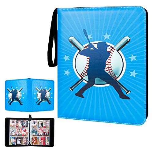 900 Pockets Baseball Card Binder, Trading Card Binder With Sleeves, 9-Pocket Sports Card Binder Collectible Trading Card Albums With 50 Removable Sleevesves, Holiday Gift #TOP30