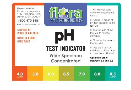 Miniatura 2 de Kit de prueba de pH Flora Hydroponcis 1oz