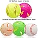PRECISION IMPACT Softball Practice Balls: Heavy-Duty Lightweight Balls for Softball Hitting Training (8-Pack)