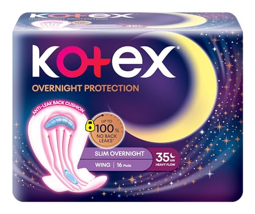 Kotex Soft & Smooth Overnight Slim Pad 35Cm 360 Protection Wing (For Heavy Flow) 16S