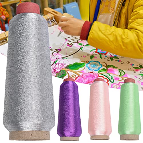 Hilo metálico para bordado 3000 yardas morado miniatura 4