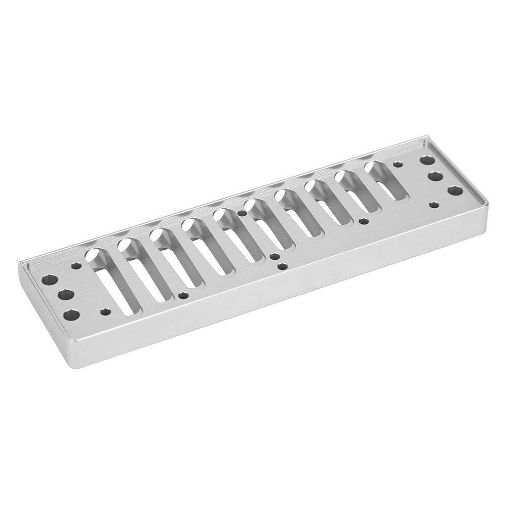 Mundharmonika-Kamm, Metall Mundharmonika-Kamm 10-Loch Blues Harp Comb Teil Kompatibel mit SP20 Harmonika-Zubehör aus Aluminiumlegierung(Silber)Zubehör für Blasinstrumente
