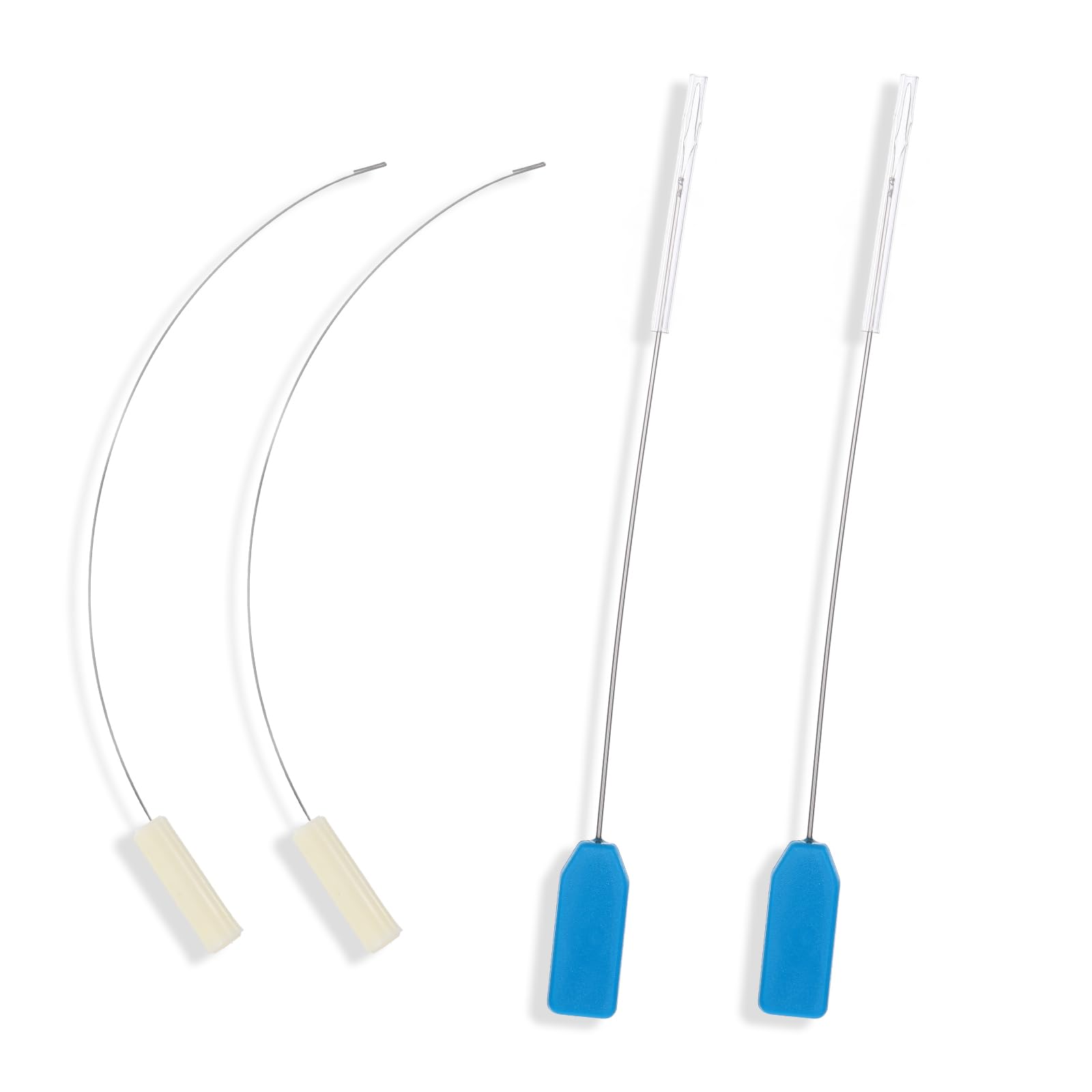 4pcs Serger Needle Threader Long Needle Threaders for Punch Needles Embroidery Floss Cross Stitch DIY Sewing Craft Works overlocker Threader Set for Looper and Needle