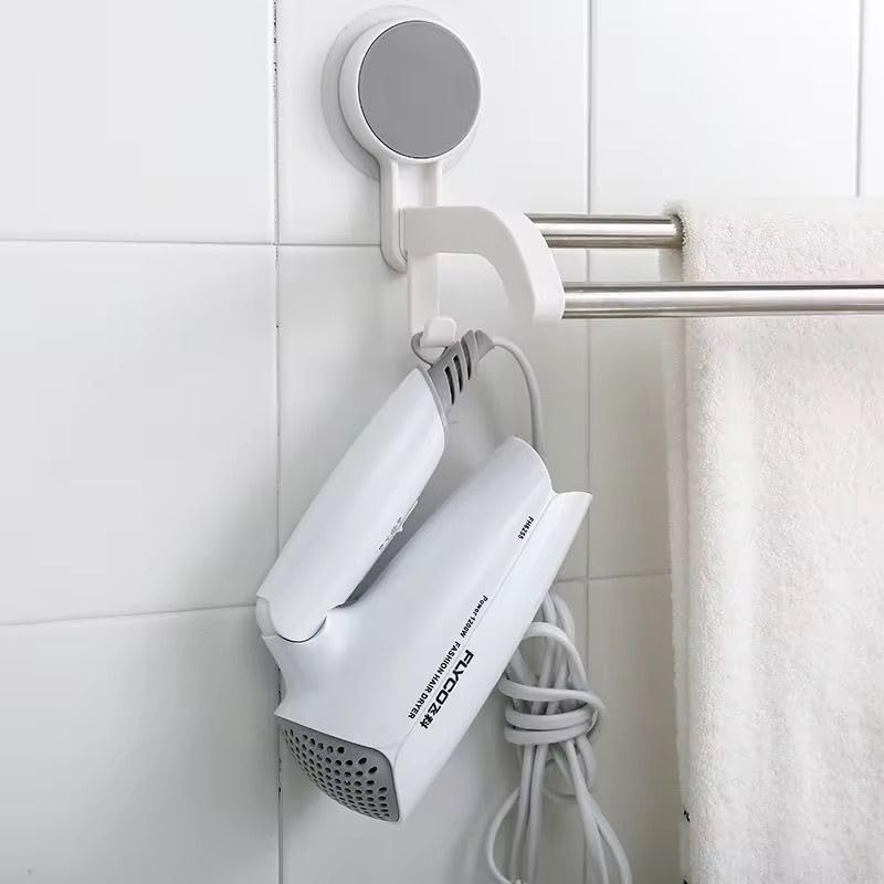 Image of GLACIAL Wall Mounted Double Rod Towel Holder Bar - Magic Sticker Napkin Rod Hanger for Bathroom & Kitchen, No-Drill Cloth Rack for Hand Towels, Dish Towels, and Cleaning Rags (Pack of 1)