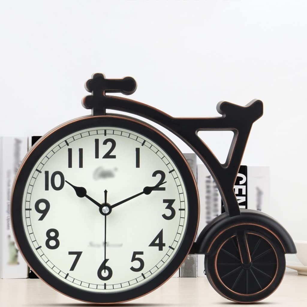 Orologio Da Tavolo A Forma Di Bicicletta - Decorazione Vintage Per Casa E Ufficio - Foto 5