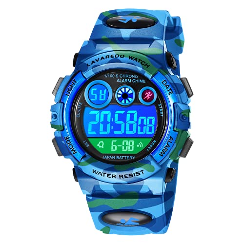 BEN NEVIS Boys Watch,Kids Digital Sport Watch for Boys Ages 3-12 Waterproof Outdoor LED Alarm Calendar Analog Watch for Children with Silicone Band