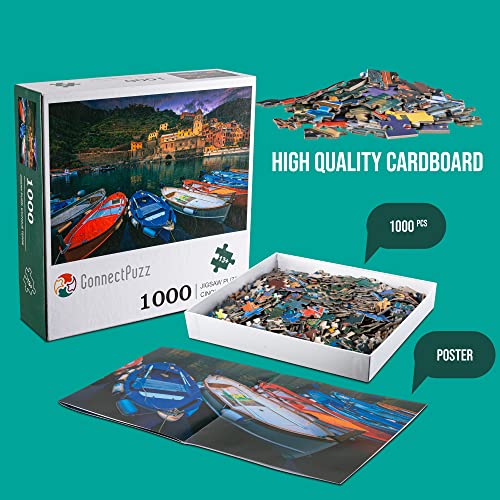 Connectpuzz Cinque Terre 1000 Piece Jigsaw Puzzle For Adults And Kids thumb #2